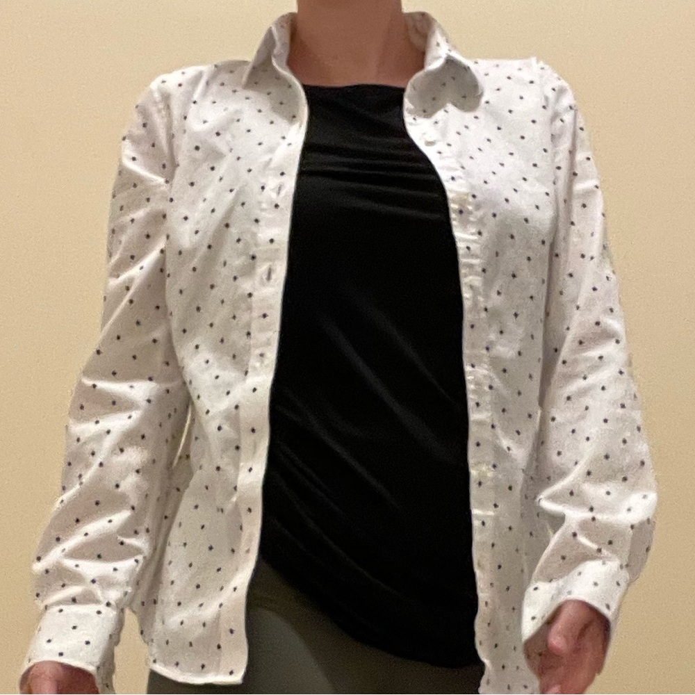 Geometric Banana Republic Button Up Size 4